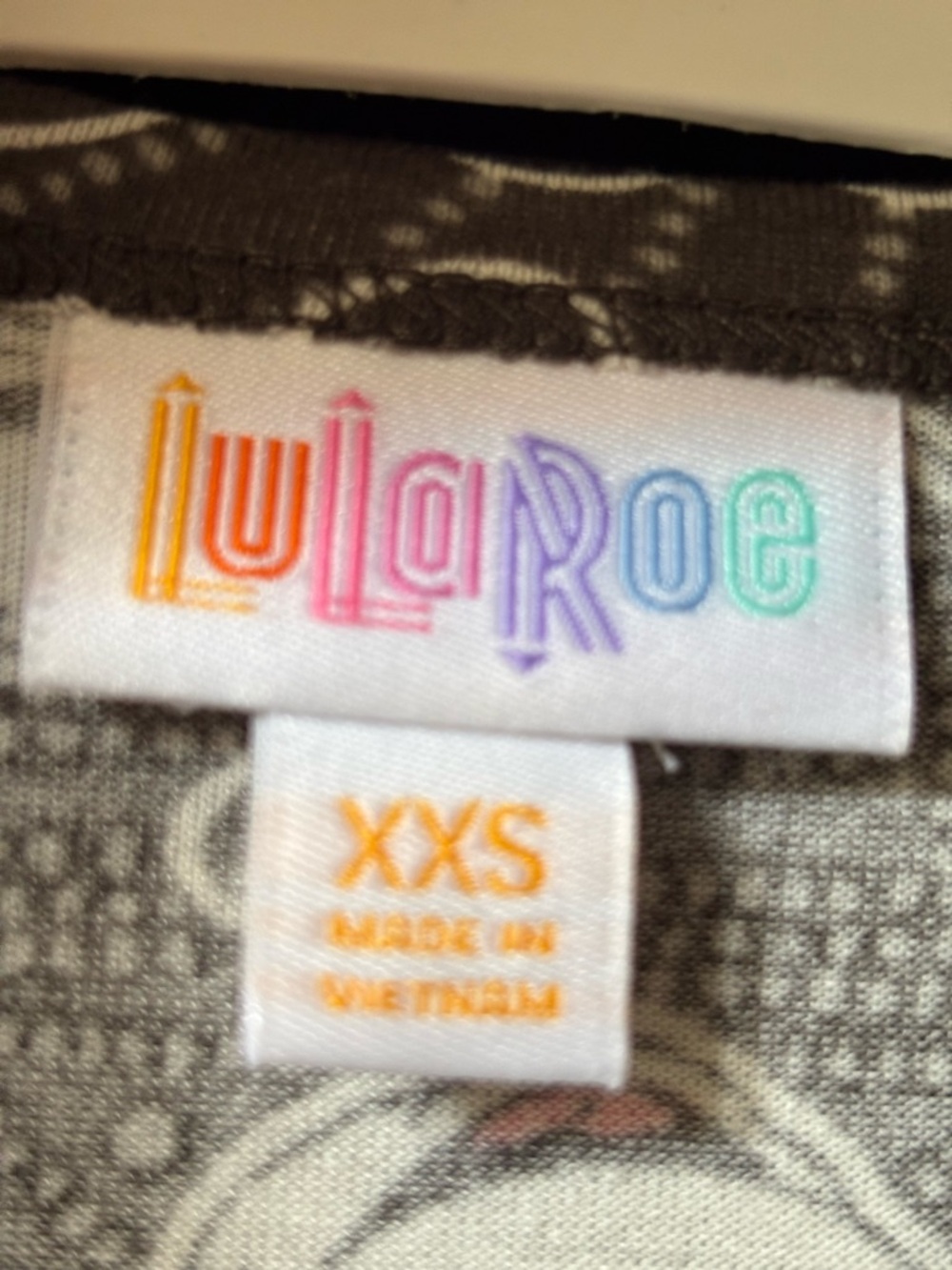LuLaRoe Gray Paisley High-Low Dress - Picture 4 of 6